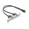 DeLOCK 67346 USB-kaapeli 0,355 m USB E 2 x USB A Musta 67346 – kuva 1