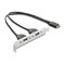 DeLOCK 67345 USB-kaapeli 0,355 m USB E 2 x USB A Musta 67345 – kuva 1
