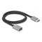 DeLOCK 81079 DisplayPort-kaapeli 1 m Musta, Harmaa 81079 – kuva 1