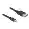 DeLOCK 81521 USB-kaapeli USB 2.0 5 m Micro-USB B USB A 0,48 Gbit/s Musta 81521 – kuva 1