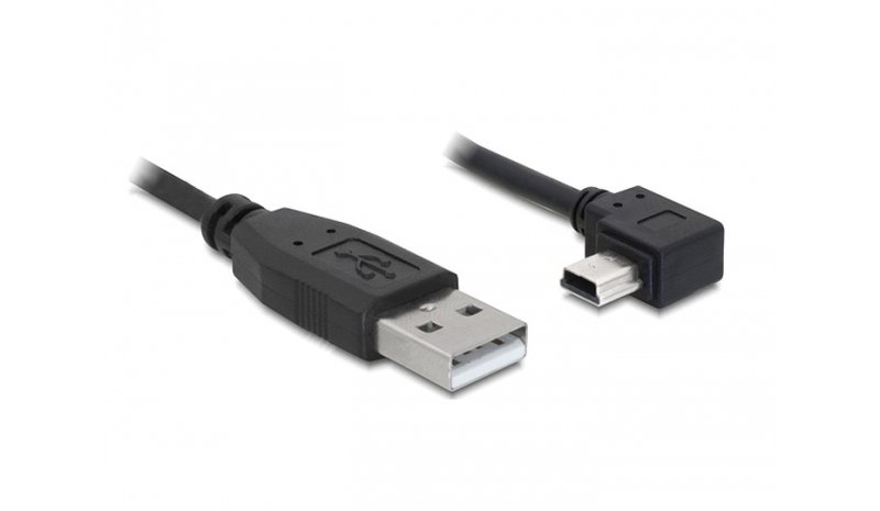DeLOCK 82684 USB-kaapeli USB 2.0 5 m USB A Mini-USB B 0,48 Gbit/s Musta 82684 – kuva 1/2