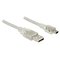 DeLOCK 83907 USB-kaapeli USB 2.0 2 m USB A Mini-USB B 0,48 Gbit/s Läpinäkyvä 83907 – kuva 1