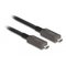 DeLOCK 84150 USB-kaapeli 10 m USB Type-C Musta 84150 – kuva 1