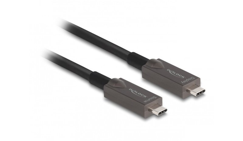 DeLOCK 84150 USB-kaapeli 10 m USB Type-C Musta 84150 – kuva 1/1