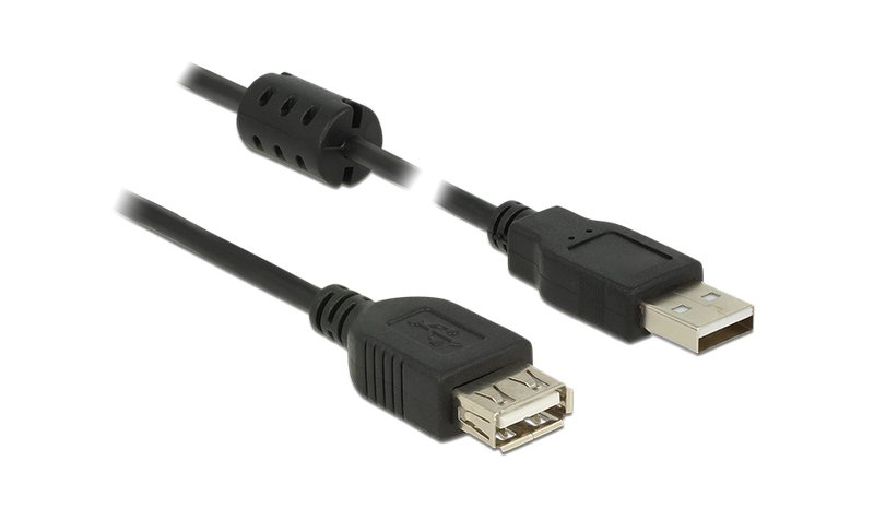 DeLOCK 84883 USB-kaapeli USB 2.0 1 m USB A 0,48 Gbit/s Musta 84883 – kuva 1/1