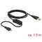 DeLOCK 84803 USB-kaapeli USB 2.0 1,5 m USB A Micro-USB B Musta 84803 – kuva 1