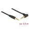 DeLOCK 85607 audiokaapeli 0,5 m 3.5mm Musta 85607 – kuva 1