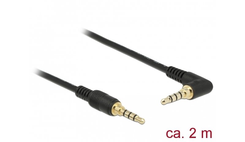 DeLOCK 85613 audiokaapeli 2 m 3.5mm Musta 85613 – kuva 1/1