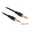 DeLOCK 85549 audiokaapeli 2 m 3.5mm Musta 85549 – kuva 1