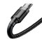 Baseus CAMKLF-CG1 USB-kaapeli 2 m USB A Micro-USB B Musta, Harmaa CAMKL – kuva 1