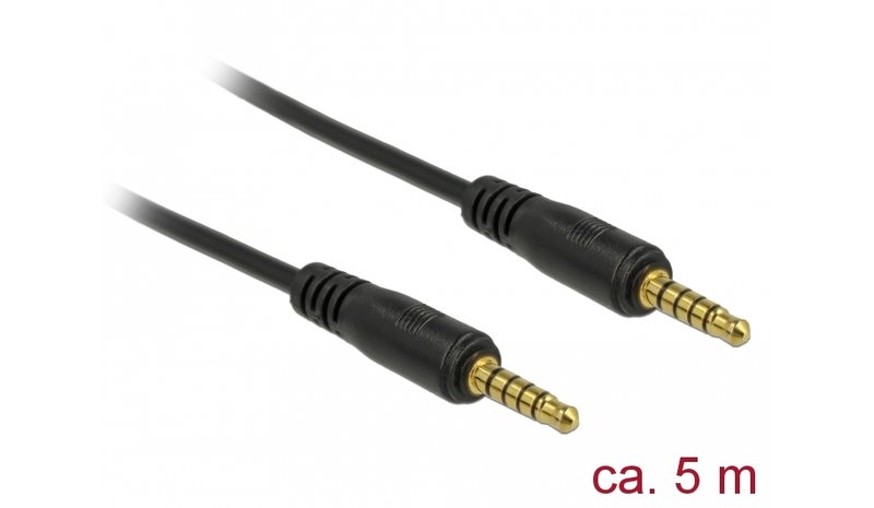 DeLOCK 85699 audiokaapeli 5 m 3.5mm Musta 85699 – kuva 1/1