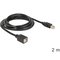 DeLOCK USB2.0-B - USB2.0-B, 2m USB-kaapeli USB B 0,48 Gbit/s Musta 83427 – kuva 1