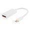 Deltaco Sovitin USB 3.1 - DP, Type C uros - DP naaras, 4K, UHD, valk. USBC – kuva 1