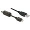 DeLOCK USB 2.0 Cable - 1.0m USB-kaapeli 1 m USB A Micro-USB B Musta 82299 – kuva 1
