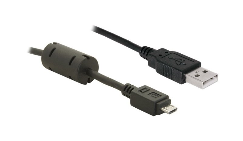 DeLOCK USB 2.0 Cable - 1.0m USB-kaapeli 1 m USB A Micro-USB B Musta 82299 – kuva 1/2