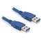DeLOCK USB 3.0-A male/male - 3m USB-kaapeli USB A 5 Gbit/s Sininen 82536 – kuva 1