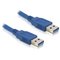 DeLOCK USB 3.0-A male/male - 2m USB-kaapeli USB A 5 Gbit/s Sininen 82535 – kuva 1