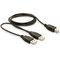 DeLOCK USB-B/USB-A Cable USB-kaapeli 1 m USB B USB A 0,48 Gbit/s Musta 82394 – kuva 1