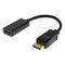 Deltaco DisplayPort - HDMI adapter, 0.2m, black 11002 – kuva 1