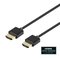 Deltaco Ultra-thin HDMI cable, 3m, black 10001 – kuva 1