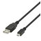 Deltaco USB 2.0 Micro B cable, 2.4A, 3m black 14001 – kuva 1