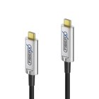 FiberX FX-I600-010 USB-kaapeli USB 3.2 Gen 1 (3.1 Gen 1) 10 m USB C 10 Gbit/s 4,5 W Musta, Hopea FX-I6
