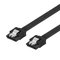 Deltaco SATA cable, SATA 3.0, 0.3m, black 20000 – kuva 1
