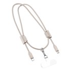 Epico 9915103100001 USB-kaapeli USB 2.0 1,45 m USB C 0,48 Gbit/s 60 W Beige 99151