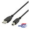 Deltaco USB-A / USB-B -kaapeli, 2 m, musta 14000 – kuva 1
