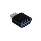 Inter-Tech 88885461 kaapelin sukupuolenvaihtaja USB Type C USB Type A Musta 88885
