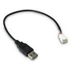 Inter-Tech 88885450 USB-kaapeli 0,3 m USB A Musta 88885