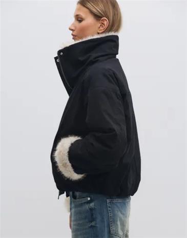 Nelly - Musta - Bomber Parka Jacket