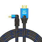 Savio HDMI (M) v2.1 cable angled 8K HDR Dynamic OFC copper 5m CL-175 HDMI-kaapeli 3 m HDMI-tyyppi A (vakio) Musta CL-17