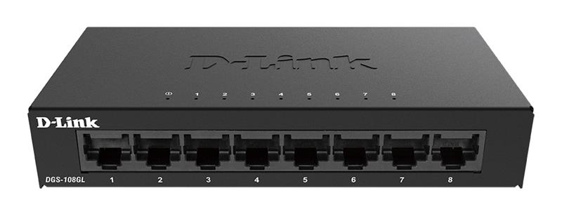 D-Link DGS-108GL/E, kytkin