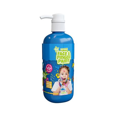 Boti Natural Face & Fingerpaint Bottle with Pump - Blue 1L – kuva 3/3