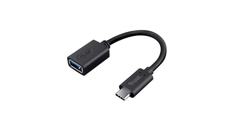 Trust 20967 USB-kaapeli 0,09 m USB C USB A Musta 20967