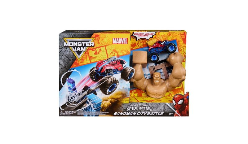 Monster Jam 1:64 Marvel Spiderman Playset