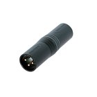 Neutrik XLR / XLR Musta NA3MM
