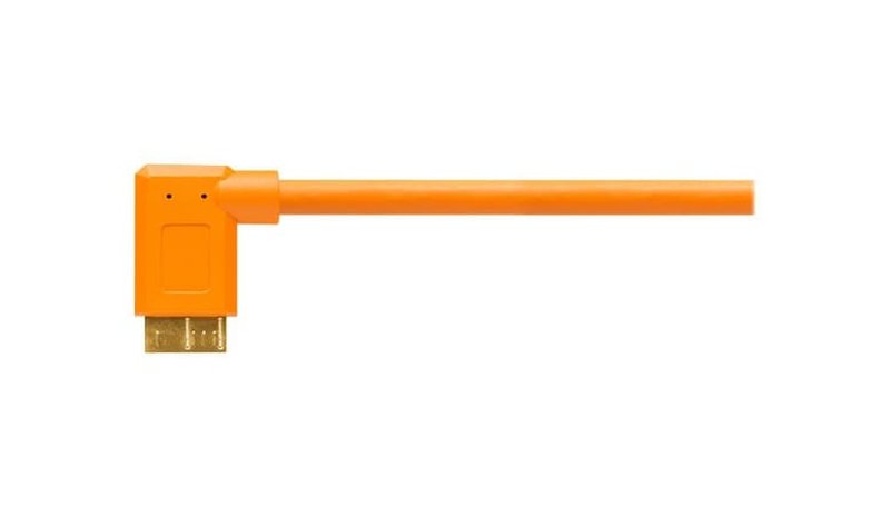 Tether Tools CU61RT15-ORG USB-kaapeli USB 3.2 Gen 1 (3.1 Gen 1) 4,6 m USB A Micro-USB B 5 Gbit/s Oranssi CU61R