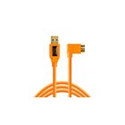 Tether Tools CU61RT15-ORG USB-kaapeli USB 3.2 Gen 1 (3.1 Gen 1) 4,6 m USB A Micro-USB B 5 Gbit/s Oranssi CU61R