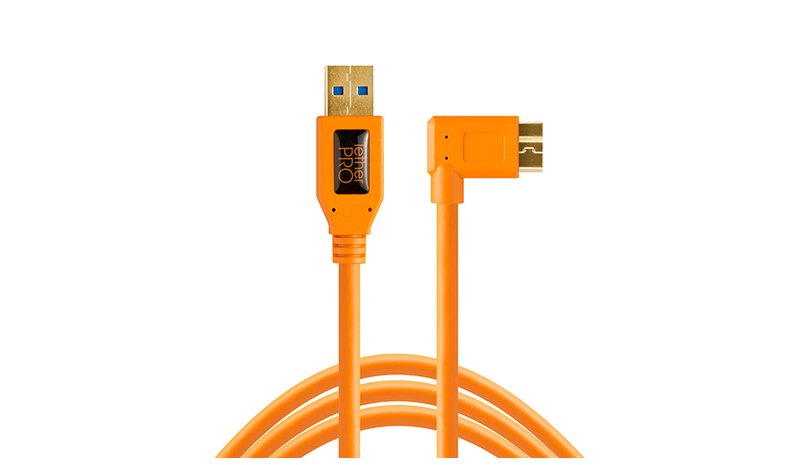 Tether Tools CU61RT15-ORG USB-kaapeli USB 3.2 Gen 1 (3.1 Gen 1) 4,6 m USB A Micro-USB B 5 Gbit/s Oranssi CU61R