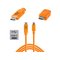 Tether Tools CUC2515-ORG USB-kaapeli USB 2.0 4,6 m USB C Micro-USB B 0,48 Gbit/s Oranssi CUC25 – kuva 1