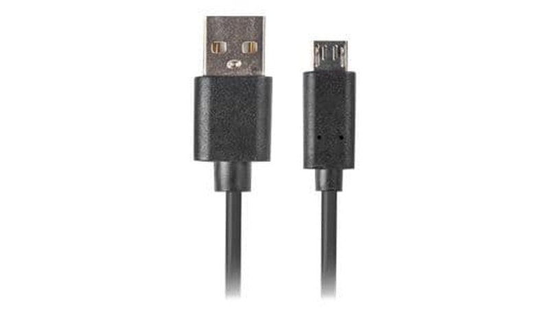 Lanberg CA-USBM-20CU-0010-BK USB-kaapeli USB 2.0 1 m USB A Micro-USB B 0,48 Gbit/s Musta CA-US