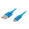 Lanberg CA-USBM-20CU-0010-BL USB-kaapeli USB 2.0 1 m Micro-USB A USB A 0,48 Gbit/s Sininen CA-US – kuva 2