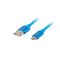 Lanberg CA-USBM-20CU-0010-BL USB-kaapeli USB 2.0 1 m Micro-USB A USB A 0,48 Gbit/s Sininen CA-US – kuva 3