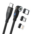 RealPower MagneticCharge 100 USB-kaapeli 1 m USB C 100 W Musta 43961
