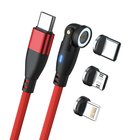 RealPower MagneticCharge 100 USB-kaapeli 1 m USB C 100 W Punainen 43962