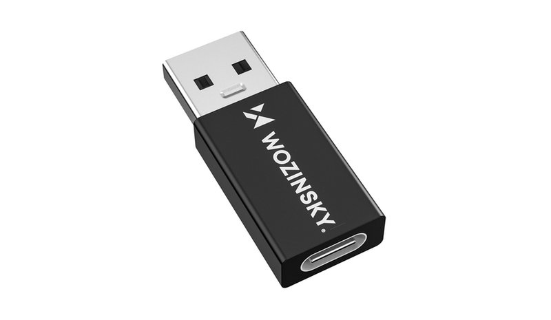 Wozinsky WAAC-01 USB-A USB-C Musta 59077
