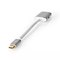 Nedis CCTB64680AL02 USB grafiikka-adapteri Hopea CCTB6 – kuva 1