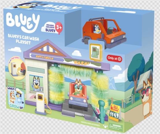 Bluey Car Wash Playset